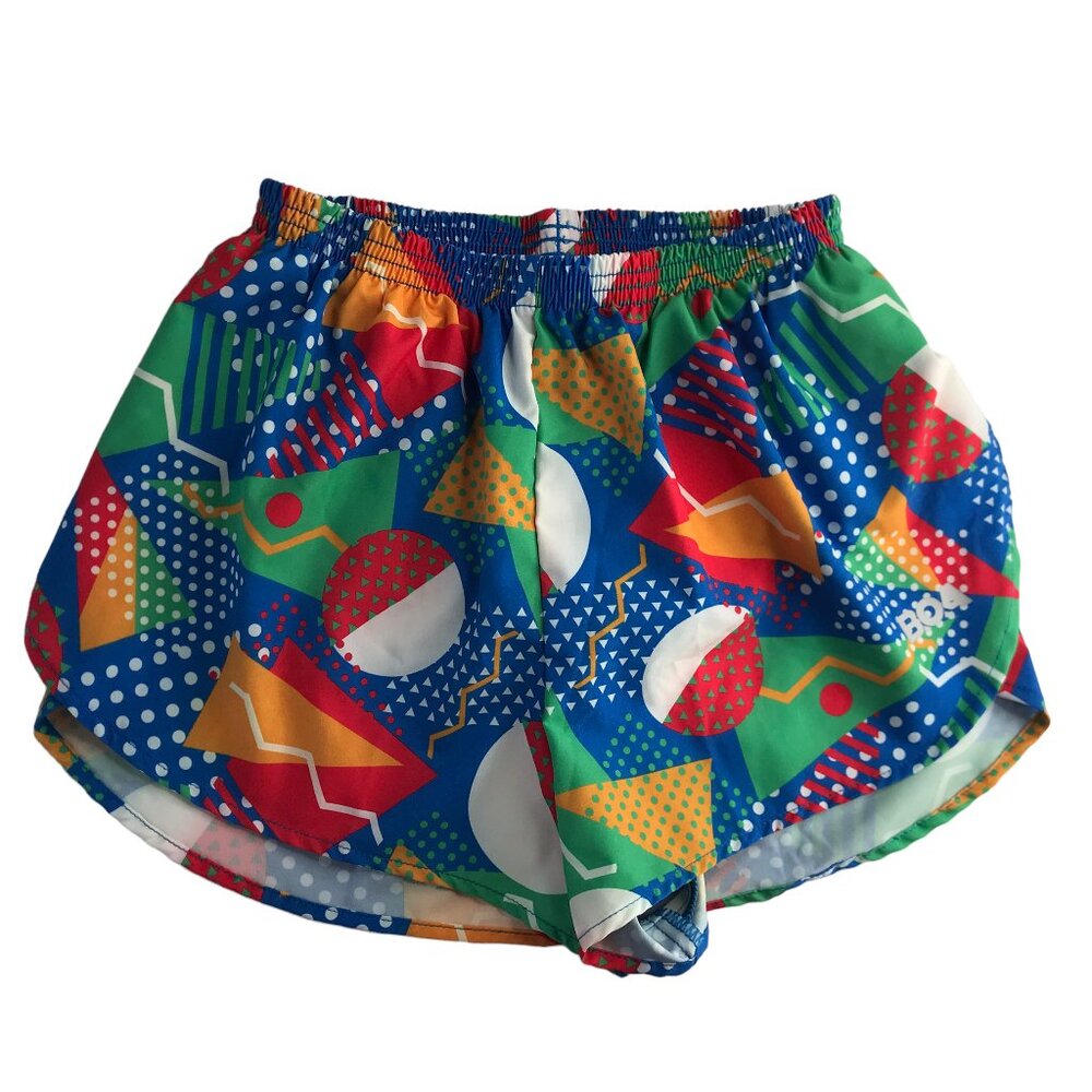 BOA Running Shorts Athletic.  Colorful.  Blue Green.  Size women's XS.  Lined Li